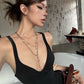 Low-Neck Bodysuit Women Sleeveless Backless Skinny Summer Fashion Simple Classic Midnight Hottie Street Clubwear Tops