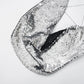 Sparkling Silver Sequin Tops Sexy Summer Night Club Rave Wear Tanks & Camis Chain Backless Halter Crop Top