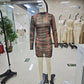 See Through Dress Women Aesthetics Print Sexy O-Neck Full Sleeve Skinny Peach Hip Clubwear Midnight Mini Bodycon