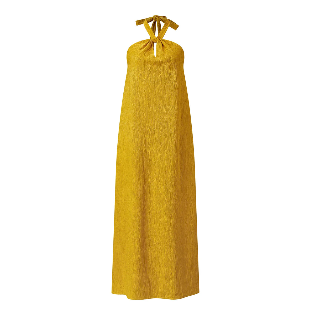Women Halter Neck Maxi Dress Sleeveless Backless Tie Knot Flowy Casual Beach Cover Up Dress for Summer Vacation Sundress