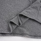 Gray Long Sleeve V Neck Maxi Dress with Asymmetric Handkerchief Hem Elegant Fall Winter Dresses for Woman