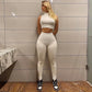 Women Tank Tops Long Pants Two Piece Matching Sets Outfits Tracksuit 2024 Summer Clothes