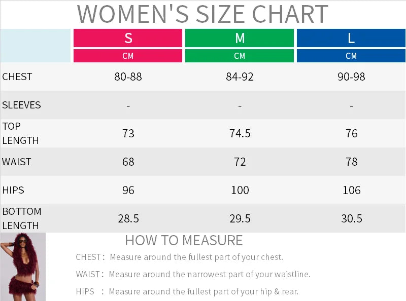 Hooded Furry 2 Piece Set Women Sexy U-Neck Backless Bandage Tank Tops+Tight Mini Skirt Chic Midnight Party Clubwear