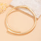 Punk Water Drop Torques Choker Necklace Open Cuff Bangle for Women Wed Bridal Adjustable Rings Party Grunge Jewelry Set