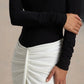 Long Sleeve Backless Sexy Maxi Dress Women Gown Fashion Patchwork High Waist Draped Ruched Club Party Long Dresses
