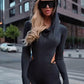 Hooded Backless Jumpsuit Woman Sexy Fitness Waistless Stretch Skinny Midnight  Activity Workout Streetwear Overalls
