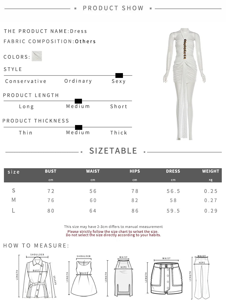 Mesh Patchwork Mini Dress Woman Metal Decoration Halter Off Shoulder Backless Ribbon Prom Party Sexy Fashion Bodycon
