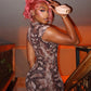 Sexy Snake Print Romper Women Hottie Wild Single Breasted Hollow Short Sleeve Fashion Midnight Street Club Playsuits