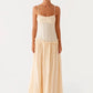 Elegant Spaghetti Strap Sexy Maxi Dress Women Gown Fashion Off-shoulder Sleeveless Backless Pleated Club Long Dresses