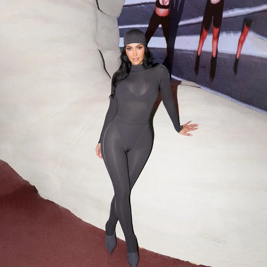 Women' S Clothes 2 Piece Sets Long Sleeve Bodysuit Top and Pants Leggings Matching Sets Sexy Club Outfits