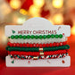 6Pcs/set Y2K Polymer Clay Stackable Bracelets Women Cute Charm Colored Adjustable Elastic Bangles Christmas Jewelry