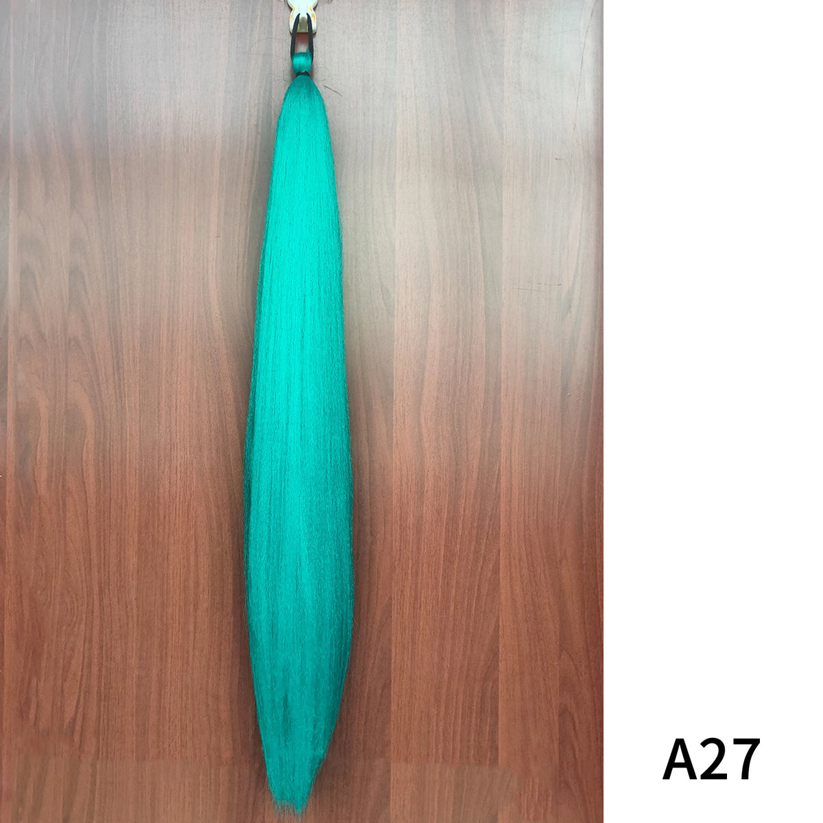 Synthetic Long Straight Ponytail Extensions With Rubber Band DIY Braided Ponytail Purple Hair Accessories for Halloween