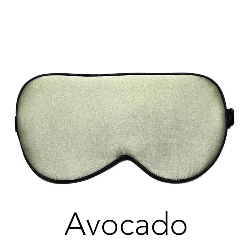 100% Real Mulberry Silk Sleep Mask Eye Covers for Sleeping Blindfold with Adjustable Strap Comfortable Super-Smooth
