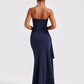 Strapless Backless High Split Maxi Dress Women Fashion Off-shoulder Sleeveless Bodycon Club Party Long Dress Elegant