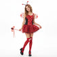 Womens Ladybug Halloween Costume Polka Dot Tutu Dress With Wings Antenna Wand Socks Lady Beetle Cosplay Party Outfit