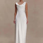 Elegant Satin Cowl Neck Sexy Maxi Dress Women Fashion Sleeveless Backless Bodycon Slip Club Party Long Dress Female
