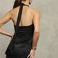 Women Halter Tank Tops Summer Solid Tassel Hem Backless Sleeveless Shirts for Streetwear Y2K Aesthetic Grunge Clothes