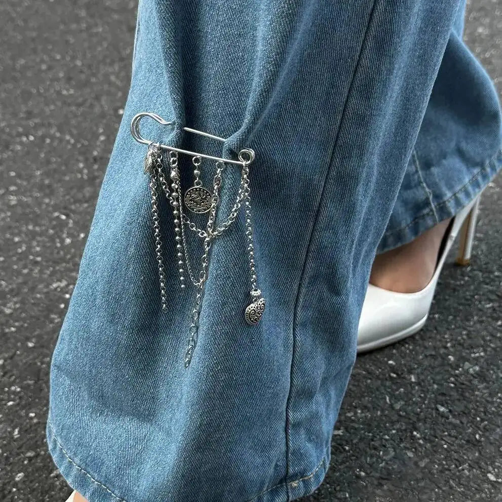 Women's Love Heart Tassels Pendant Fashion Anklet Simple Summer Foot Brooch Jewelry Accessory