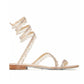 Women's New Water Diamond Sandals Fashion Tassel Crystal Shoes Sexy Banquet Party Twin Stiletto Women's Large Sandals