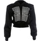 High Street Hooded Corp Jacket Women Fashion Hottie Print Full Sleeve Zip Patchwork Autumn Trend Chic Sporty Outfits