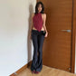 Lace Up Backless Halter Tops Going Out Sexy Asymmetrical Tanks Top Fashion 2026 Summer Clothes for Woman