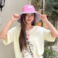 Women's Reversible Wide Brim Sun Hat, Adjustable Chin Strap Bucket Hat, Breathable UPF Protection Beach Hat for Women