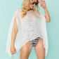Women Swimsuit Cover Ups Sheer Chiffon Poncho Style Wide Sleeve Beachwear Loose Bikini Coverup for Pool Parties