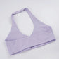 Casual 3 Piece Set Halter Tank Top Sports Bra and High-waist Shorts Summer Yoga Running Fitness Womens Outfits