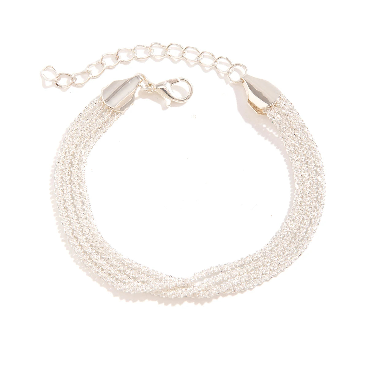 Unique Goth Twisted Rope Chain Bracelet for Woman Vintage Hip Hop Metal Link Charm Bangles Couple Friends Hand Jewelry