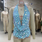 Sexy Glitter Sequin Tank Tops Women Y2K Fashion Deep V-neck Hollow Out Cropped Tops Tee Summer New Backless Beach Tops