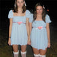 Roleplay The Shining Twins Cosplay Dress 1980 Horror Movie Disfraz Costume Women Halloween Carnival Party Outfits