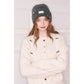 Y2K Casual Solid Color Stone Stacked Beanie For Women