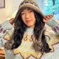Casual Warm Striped Colorful Pom Pom Beanie For Women