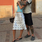 Women Satin Dots Midi Skirt Silky Elastic Waist Flowy Hem Bodycon Slip Skirts Aesthetic Vintage Fairy Y2k A-line Dress