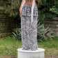 Zebra Printed Mesh See Through Skirt Sexy Vacation Beach Low Rise Long Maxi Skirts for Woman Clothing Summer