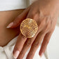 27 Styles Unique Exaggerated Big Flower Starfish Moon Rings Women Punk Geometric Adjustable Finger Ring Grunge Jewelry