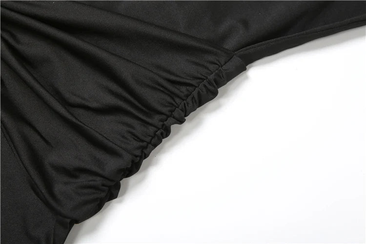 Metal Decoration Dress Women Summer Trend Turtleneck Sleeveless Ribbon Midnight Banquet Party Elegant Long Bodycon