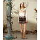 Women's Cropped Hooded Graphic Tee with Deer Print, Long Sleeve Casual Top for Everyday Wear