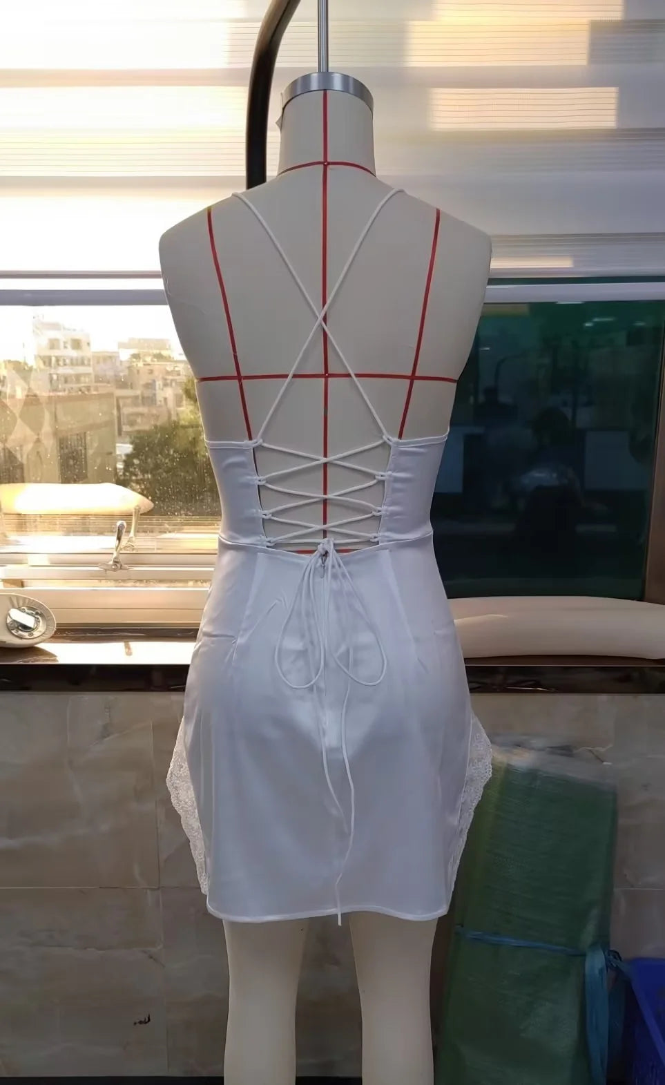 Y2K Lace Stitching Satin Bodycon Dress Set Women Sexy Sleeveless Mini Dresses Fairycore Coquette Party Holiday Robe 2023