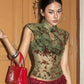 Slim Tank Top Women  Leisure Sexy See Through Sleeveless Plum Blossom Print Fashion Hottie Stretch Trend Street Club Vest