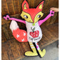 2025 Autumn New Arrival Playful Classic Fox-Shaped Colorful Soft Cushion