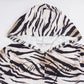 Zebra Print 2 Piece Sets Zip Up Hooded Long Sleeve Crop Top and Shorts Sexy Fall Outfits Woman Matching Sets