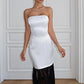 Satin Strapless Sexy Maxi Dress Women Elegant Off-shoulder Sleeveless Backless Bodycon Club Party Long Dresses Female