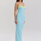 Lace Spaghetti Strap Bodycon Maxi Dress Women Gown Patchwork Fashion Sleeveless Backless Sexy Club Party Dress Elegant