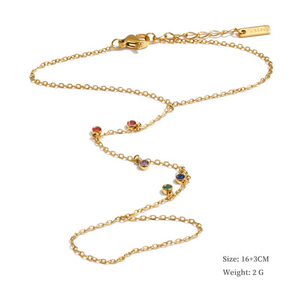 Trendy Stainless Steel Zircon Beads Back of Hand Chain Finger Bracelet Fashion Chic Sexy Jewelry Waterproof Wholesale Gift