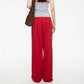 Y2K Women Side Striped Wide Leg Sweatpants Elastic Waist Loose Floor‑Length Sport Trousers Streetwear Casual Pants