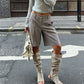 Women High Waist Pleated Bermuda Shorts Knee Length Wide Leg Suit Shorts Zipper Fly Casual Office Trouser Shorts