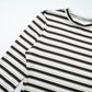 Casual Striped Long Sleeve 2 Piece Sets Women Outfit Wide Leg Pants and Crop Top Matching Sets Brunch Outfit