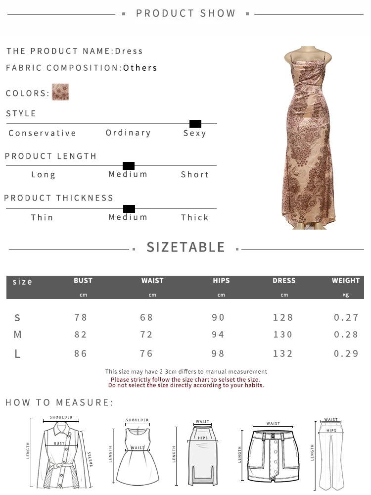 Art Print Maxi Dress Women Low-Neck Zipper Folds Irregular Hem Sleeveless Slim Elegant Banquet Fashion Vacation Vestidos