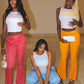 Casual Women Tracksuit 2 Piece Set Monogram Print Diamond Appliques Tank Tops+Pants Matching Sporty Tight Outfits